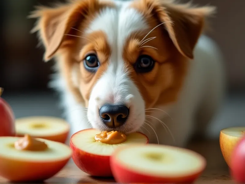 can dogs eat apples with peanut butter