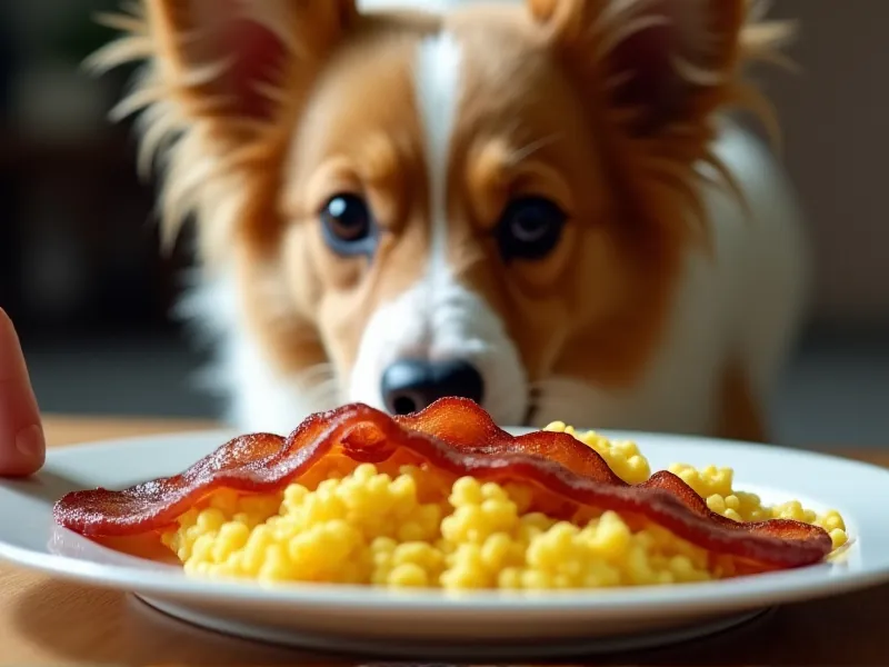 can dogs eat bacon and eggs