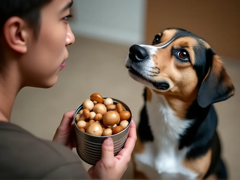 can dogs eat canned mushrooms