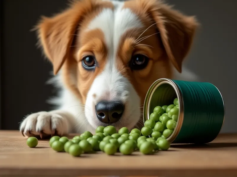 can dogs eat canned peas