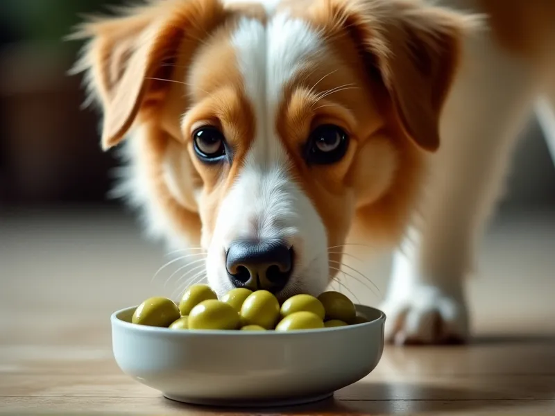 can dogs eat green olives
