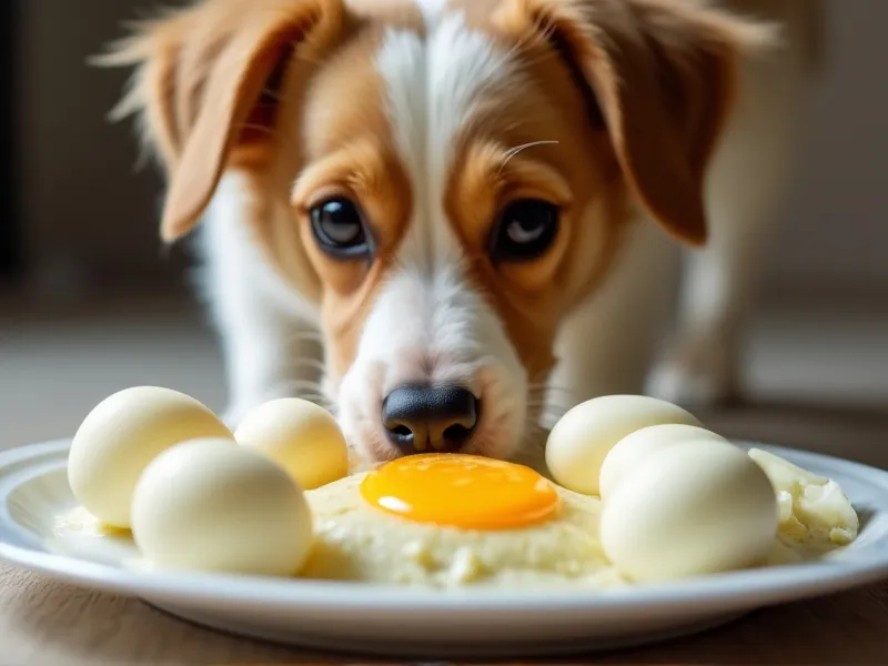 can dogs eat hard boiled eggs with shell