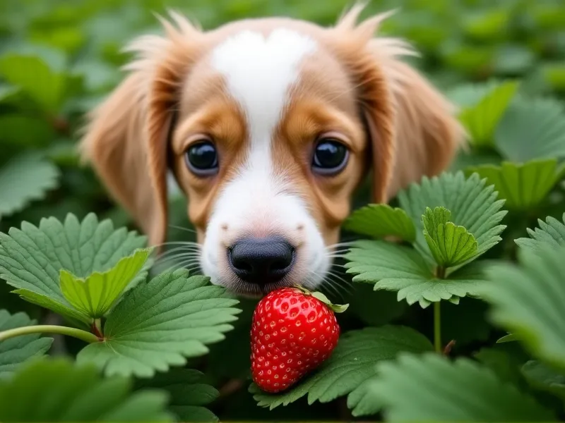 can dogs eat strawberries leaves