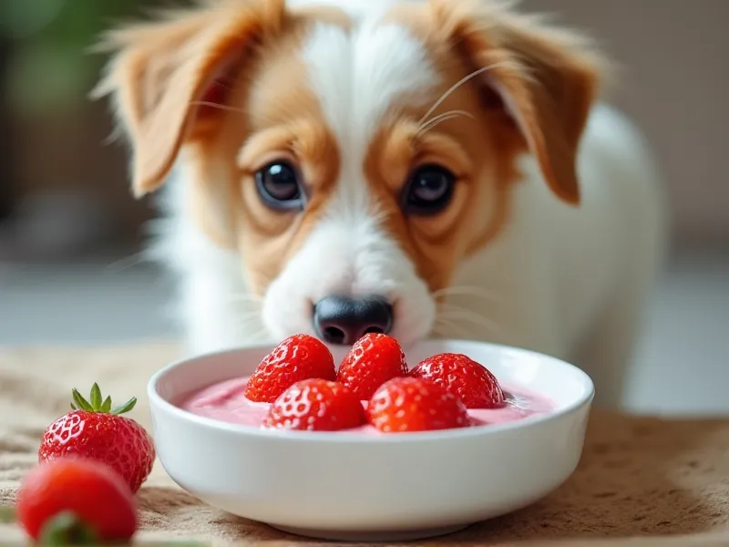 can dogs eat strawberries yogurt