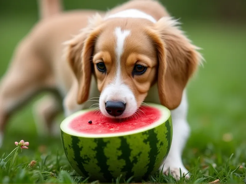 can dogs eat the outside of a watermelon