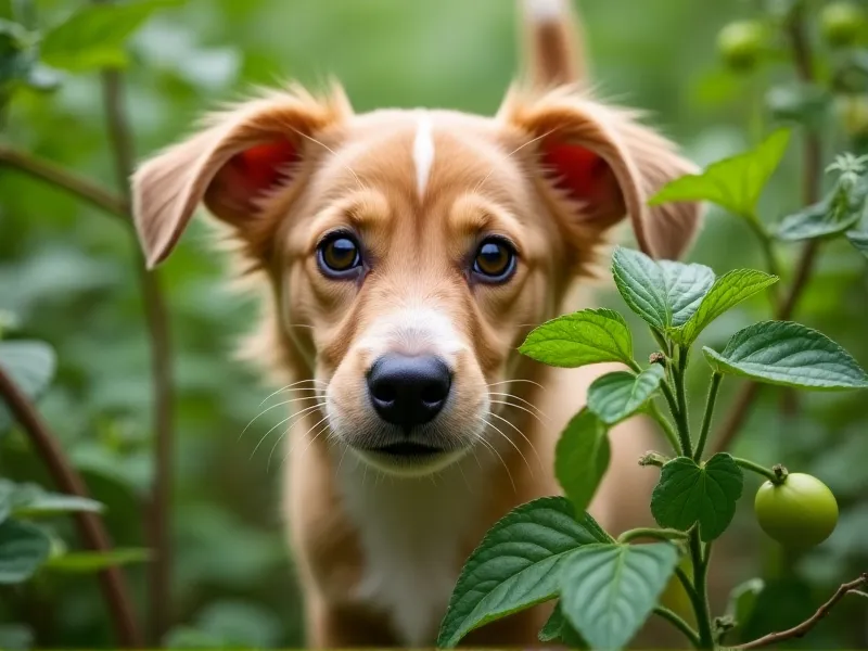 can dogs eat tomato plants