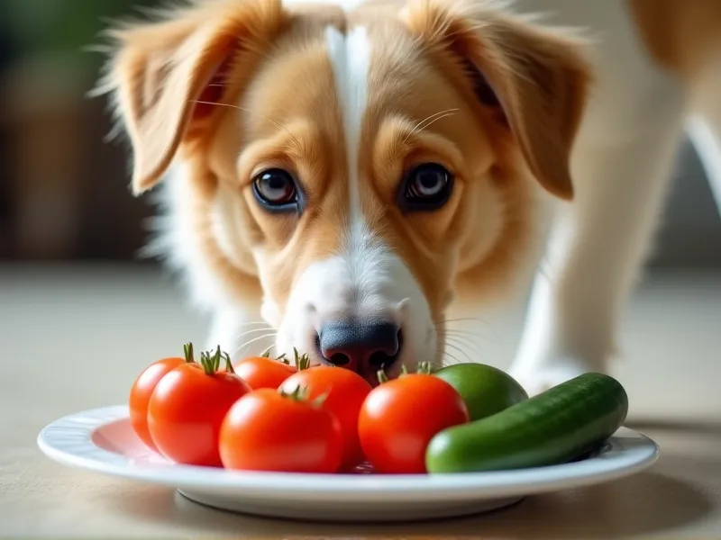 can dogs eat tomatoes and cucumbers