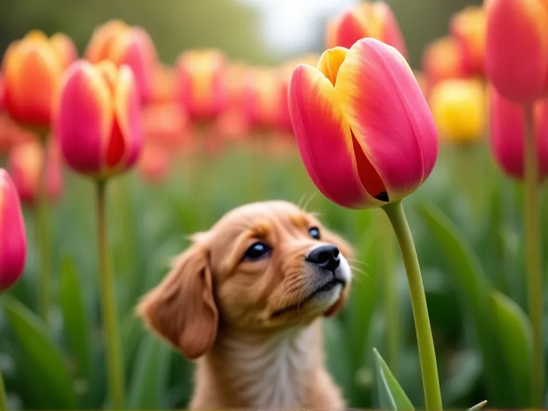 can dogs eat tulips
