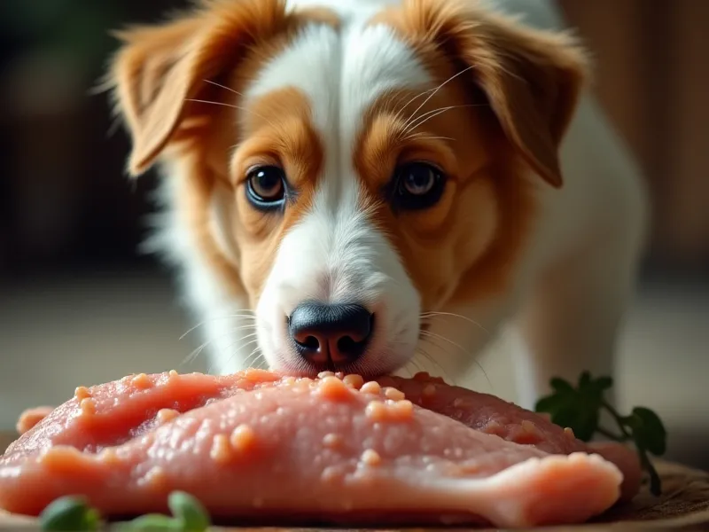 can dogs get sick from eating raw chicken